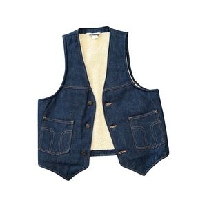 1970s Dickies Vaquero Sherpa & denim vest